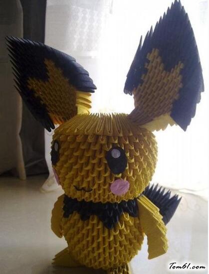 皮卡丘的折纸图解与方法教程