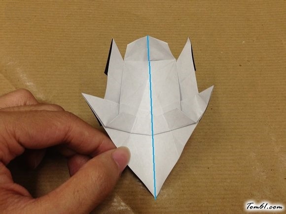 卡通猫咪的折纸图解与方法教程图片44