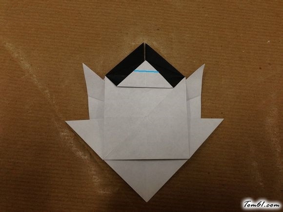 卡通猫咪的折纸图解与方法教程图片36