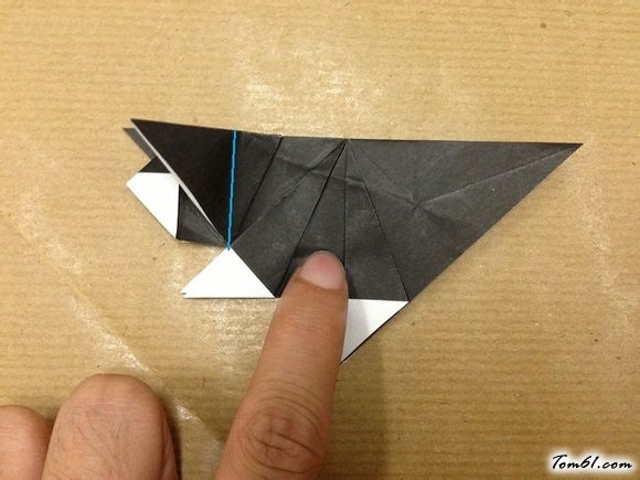 卡通猫咪的折纸图解与方法教程图片46