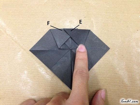 卡通猫咪的折纸图解与方法教程图片27
