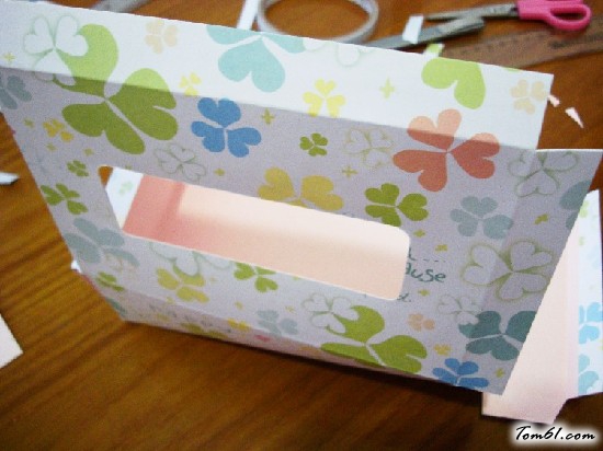 纸巾盒的折纸图解与方法教程图片4