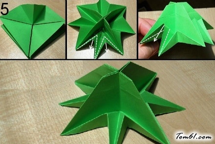 圣诞树的折纸图解与方法教程6图片6