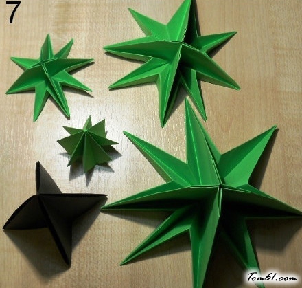 圣诞树的折纸图解与方法教程6图片8
