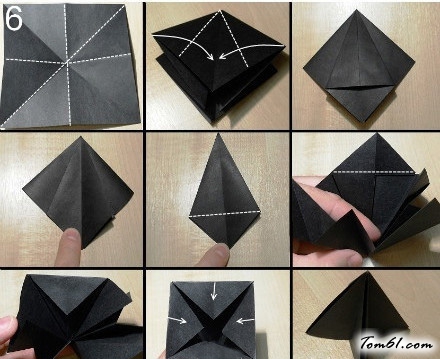 圣诞树的折纸图解与方法教程6图片7