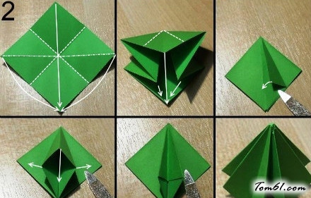 圣诞树的折纸图解与方法教程6图片3