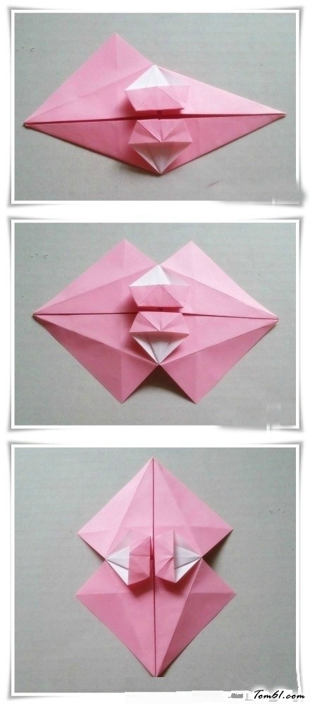 小花伞的折纸图解与方法教程图片5