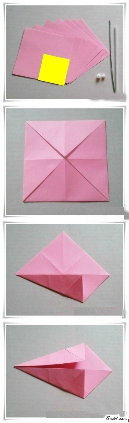 小花伞的折纸图解与方法教程图片1