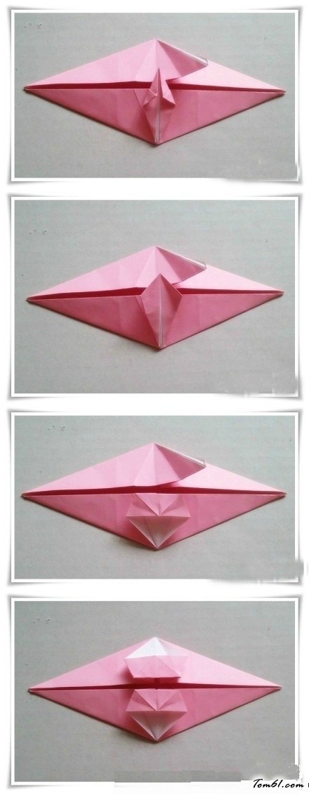 小花伞的折纸图解与方法教程图片4