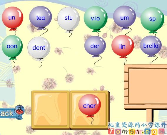 Unit3  Match  the  Balloons