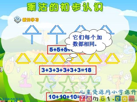 乘法的初步认识课件7