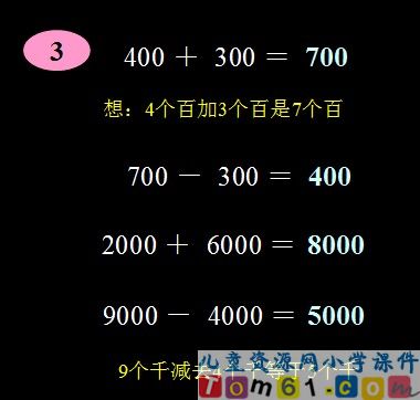 整百整千的加减法