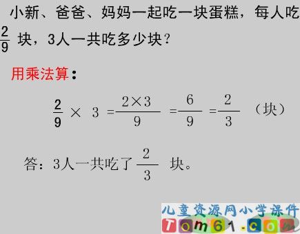 分数乘整数课件4