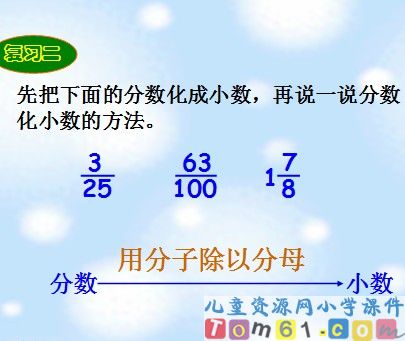 百分数和分数小数的互化课件6