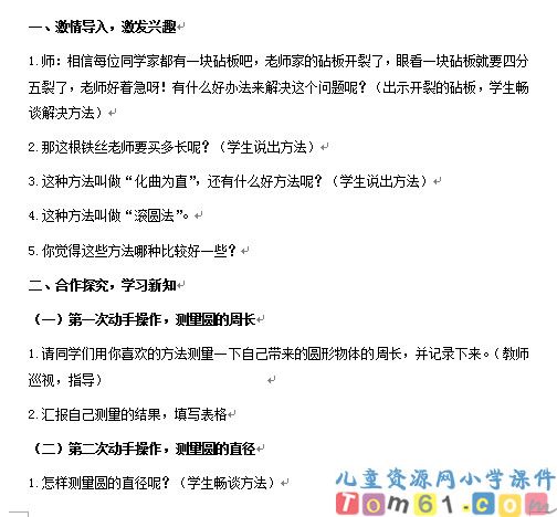 圆的周长