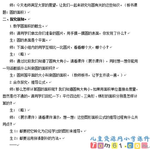 圆的面积