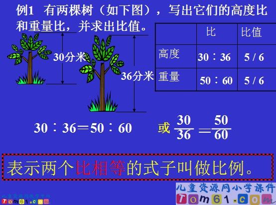 比例的意义和基本性质