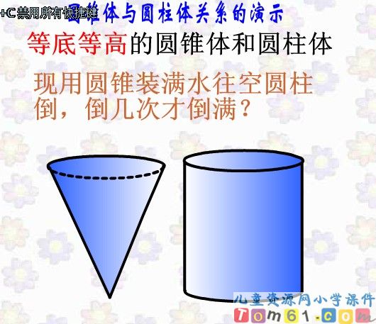 圆锥的体积