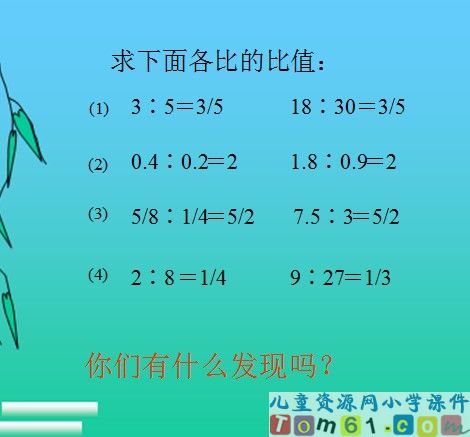 比例的意义和基本性质