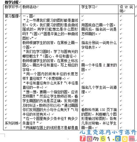 圆和轴对称图形