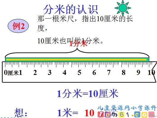 毫米和分米的认识