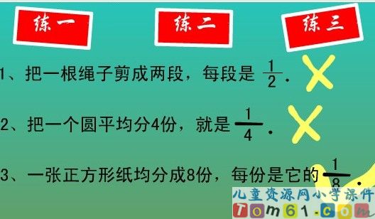 分数的初步认识
