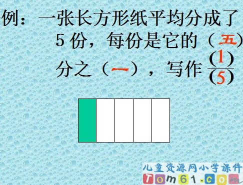 分数的初步认识