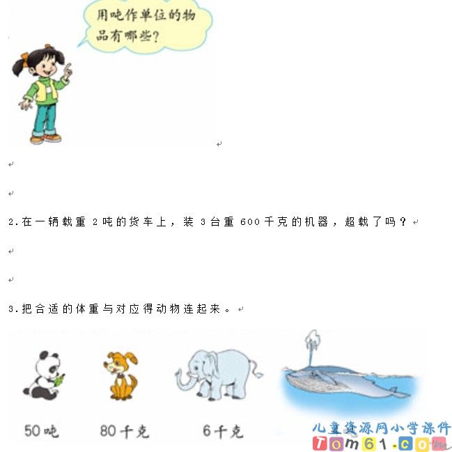 吨的认识