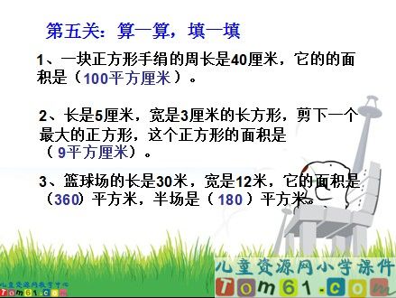 面积整理与复习课件