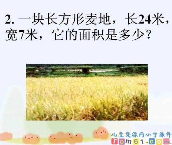 长方形面积的计算