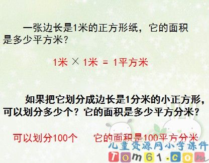 面积单位间的进率