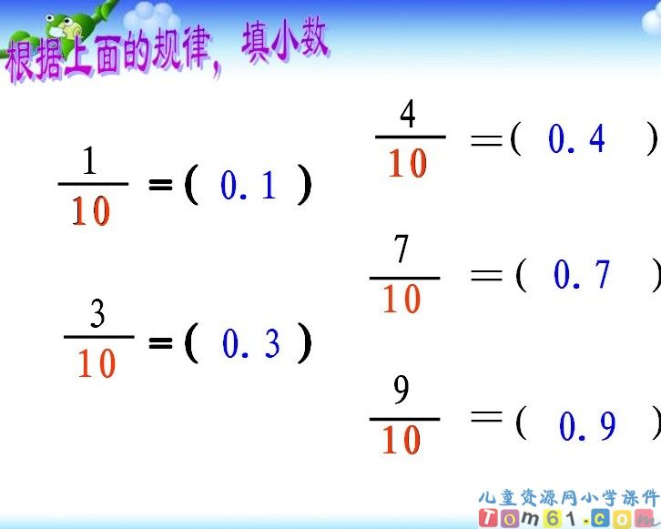 生活中的小数