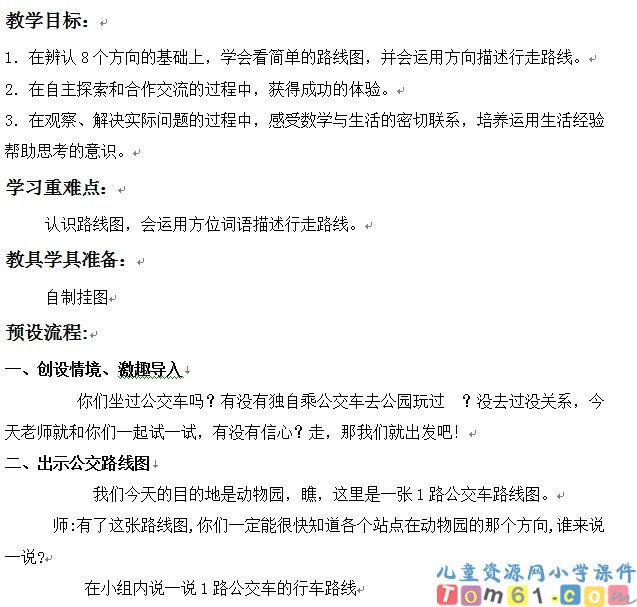 认识路线