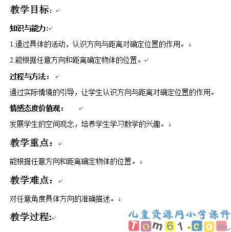 位置与方向