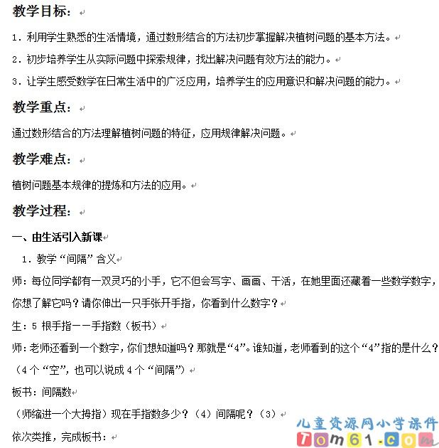 植树问题
