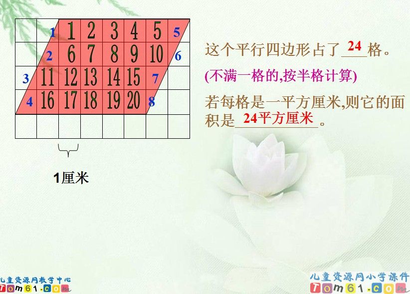 平行四边形的面积