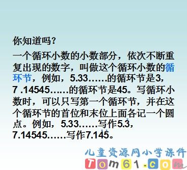 循环小数课件15