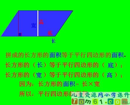 平行四边形面积的计算课件11