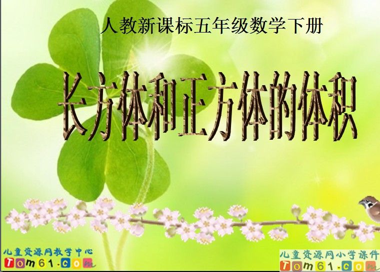 长方体和正方体的体积