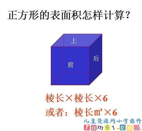 长方体和正方体的表面积