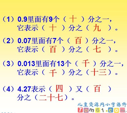 分数和小数的互化课件17