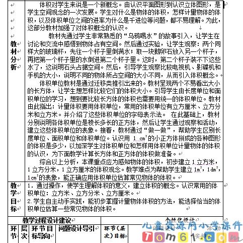 体积和体积单位