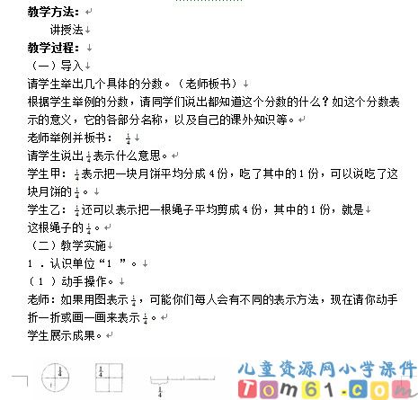 分数的意义