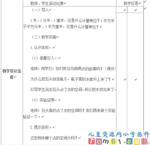 体积和体积单位