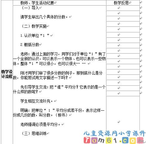 分数的意义