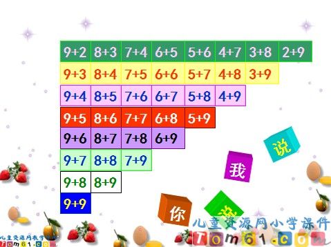 20以内的进位加法整理和复习课件4