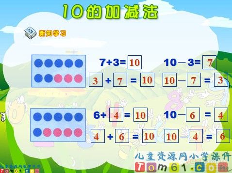 10的加减法课件