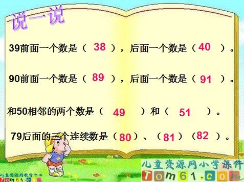 100以内数的认识整理和复习课件3