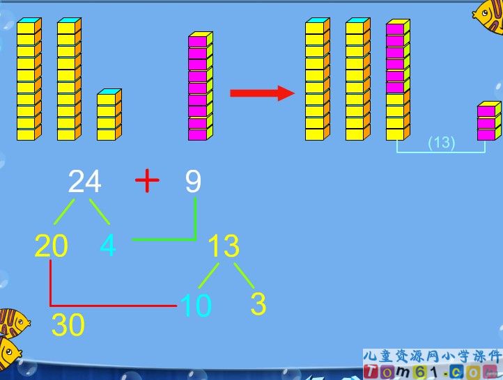 两位数加一位数进位