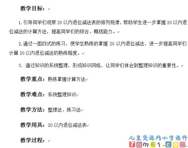 整理和复习